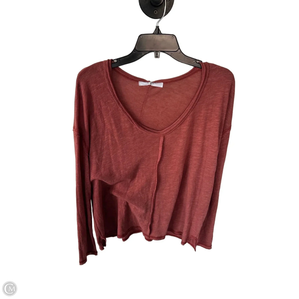 Top Long Sleeve By Project Social Tee In Orange, Size: M