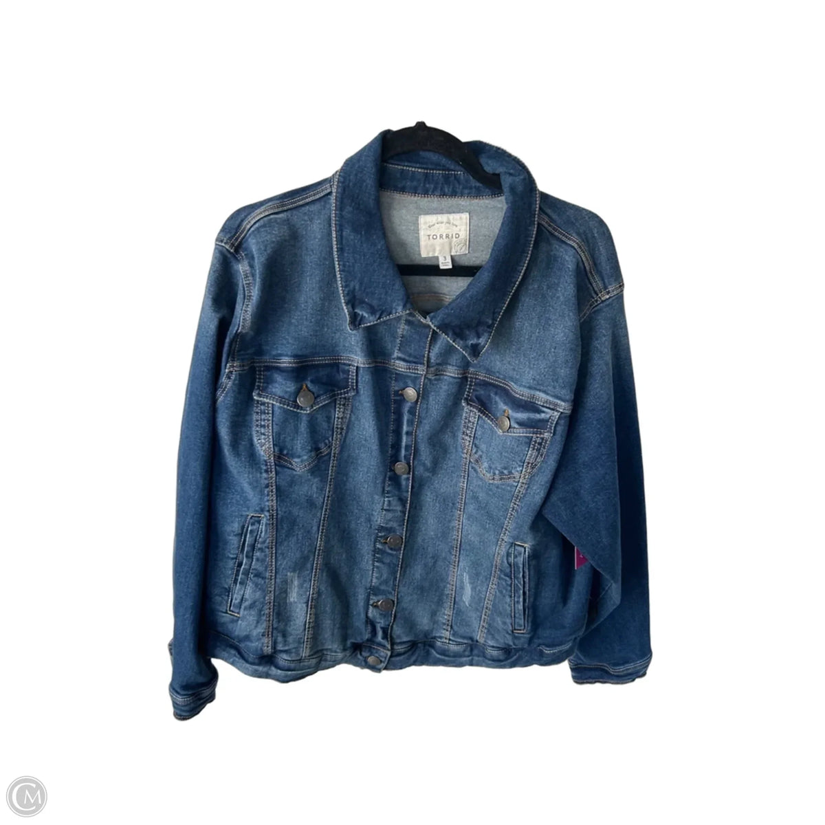 Jacket Denim By Torrid In Blue Denim, Size: 3x