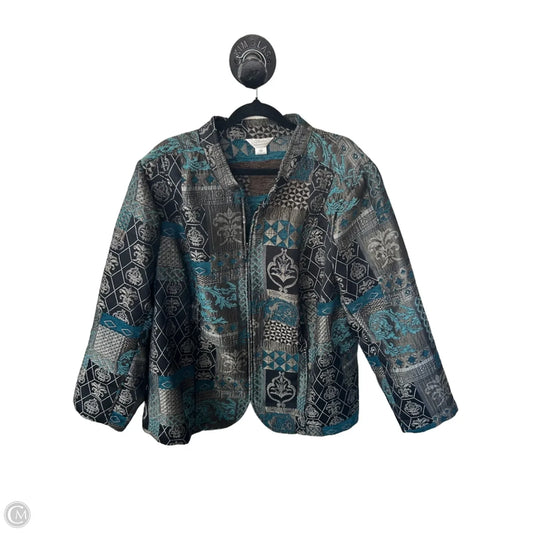 Blazer By Cj Banks In Black & Grey, Size: 2x