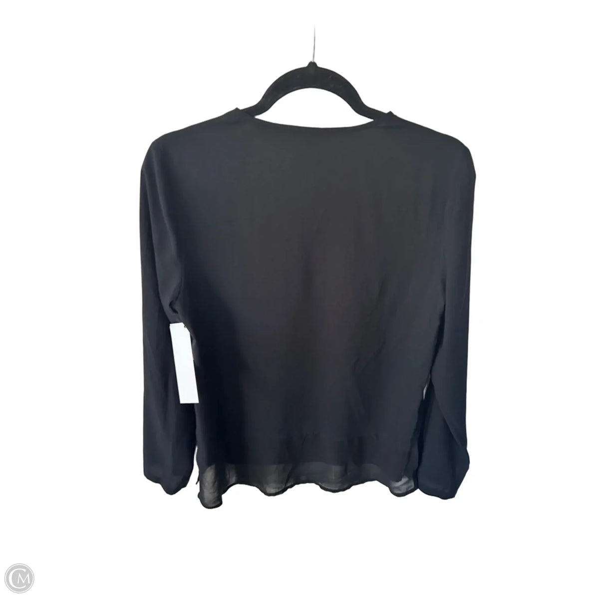 Tunic Long Sleeve By Kenneth Cole In Black & Silver, Size: S