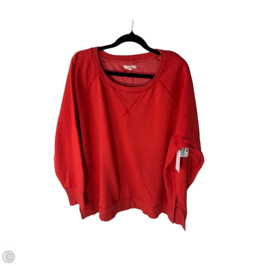 Sweatshirt Crewneck By Maurices In Orange, Size: 2x