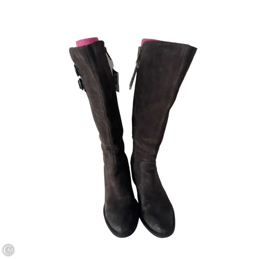 Boots Mid-calf Heels By Born In Brown, Size: 8