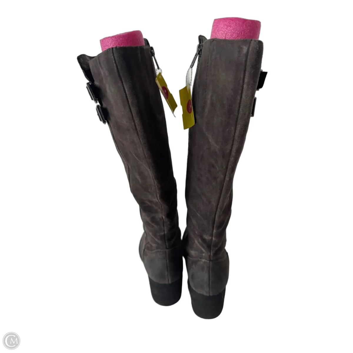Boots Mid-calf Heels By Born In Brown, Size: 8