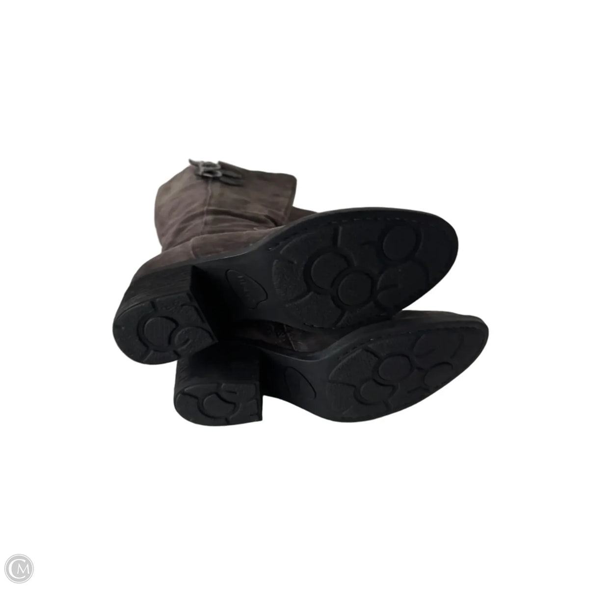 Boots Mid-calf Heels By Born In Brown, Size: 8