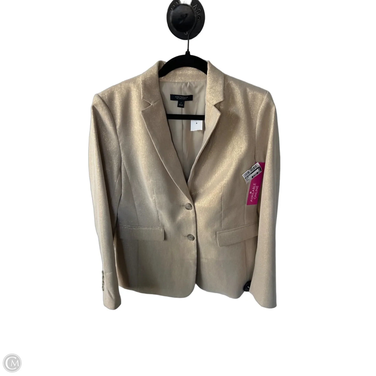 Blazer By Ann Taylor In Gold, Size: Xs