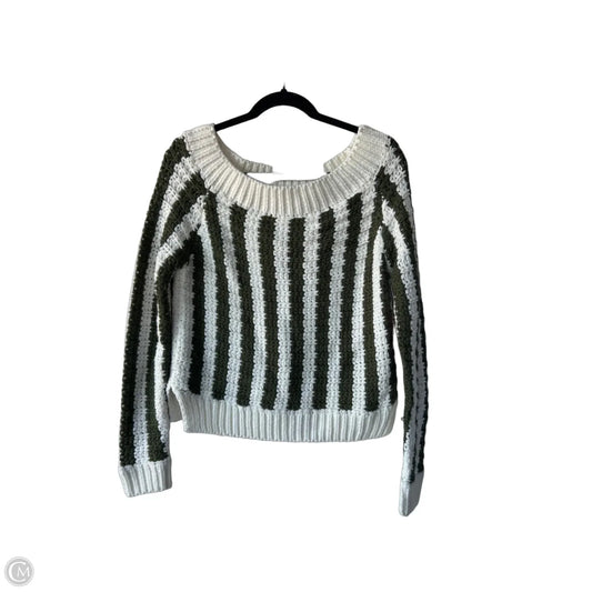 Sweater By Cozy In Green & White, Size: M