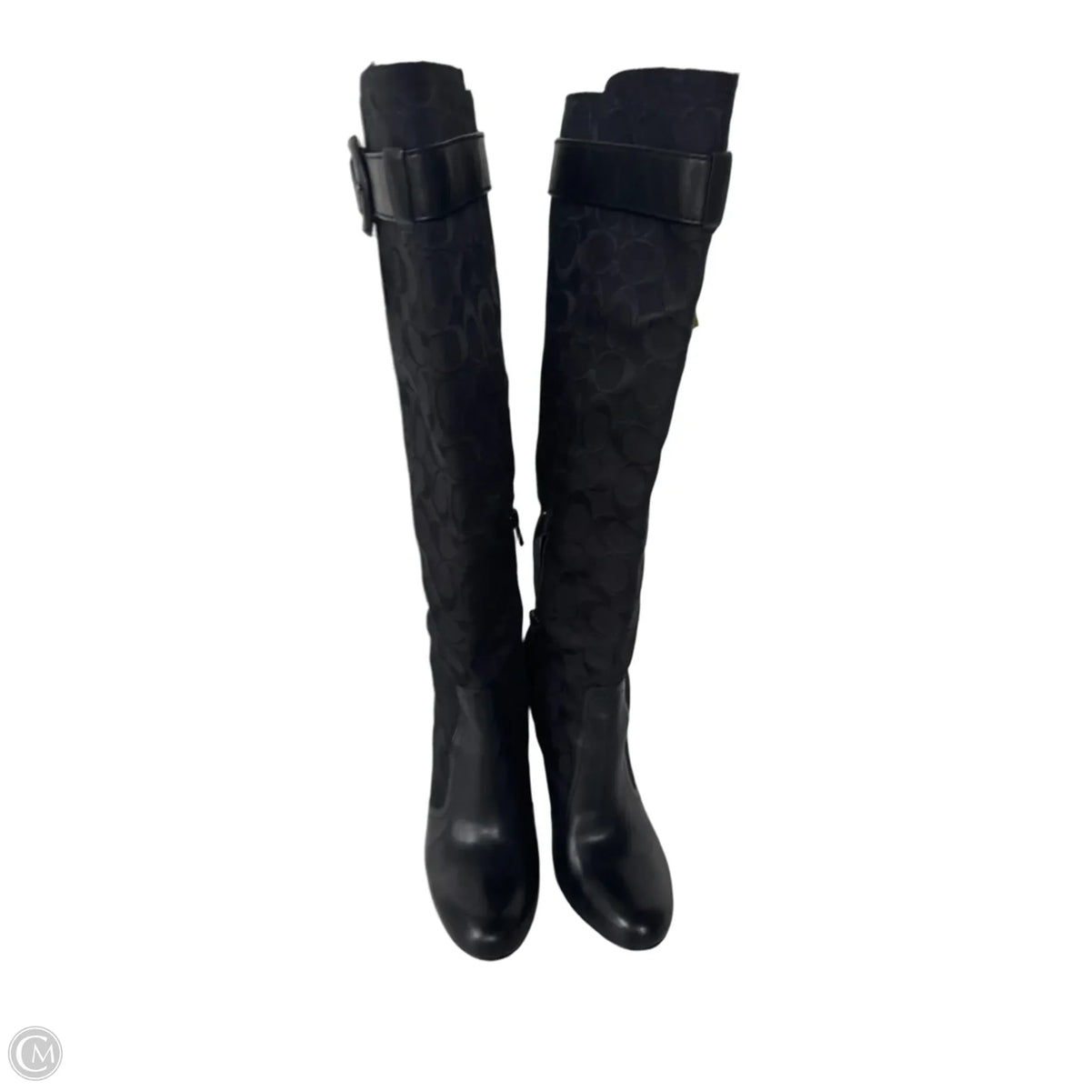 Boots Designer By Coach In Black, Size: 7