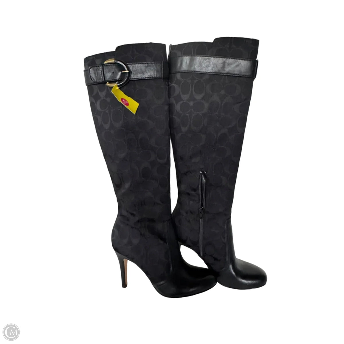 Boots Designer By Coach In Black, Size: 7