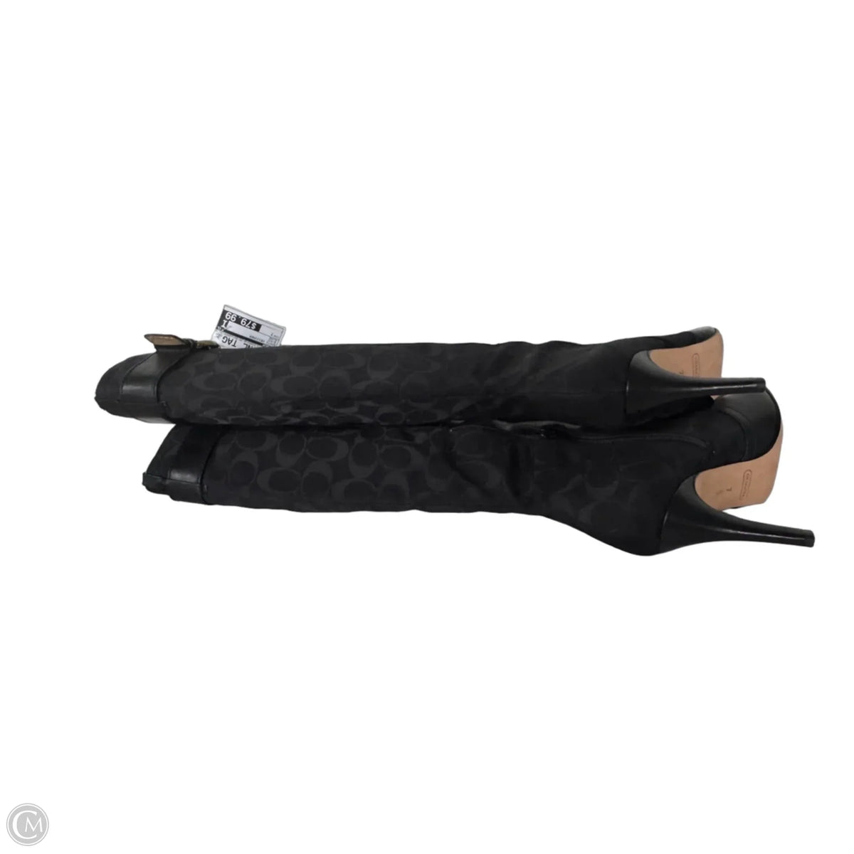 Boots Designer By Coach In Black, Size: 7