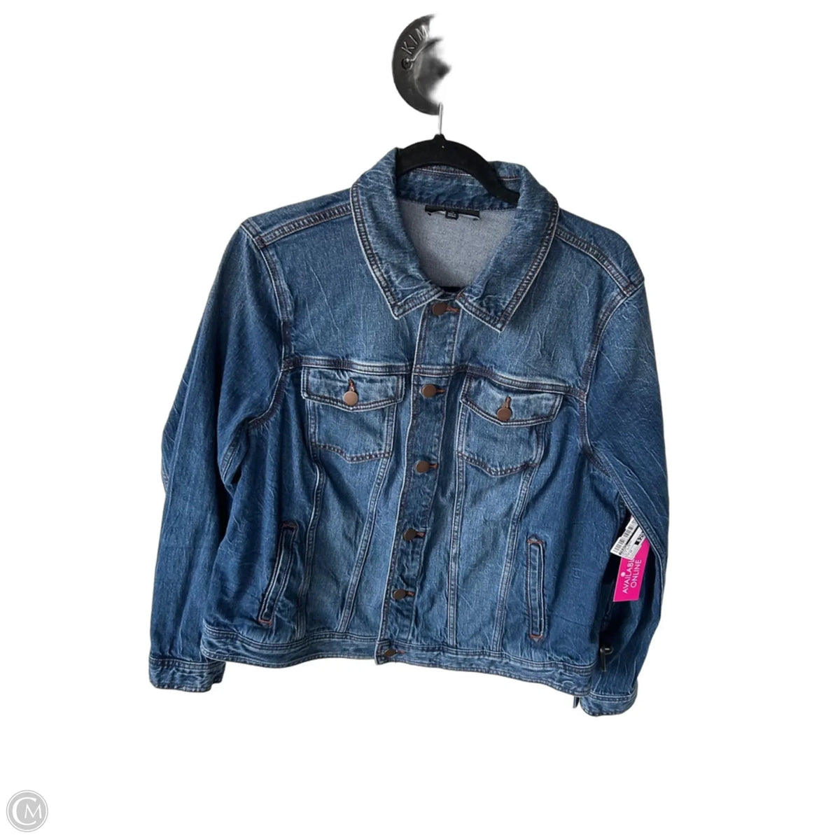 Jacket Denim By Talbots In Blue Denim, Size: 1x