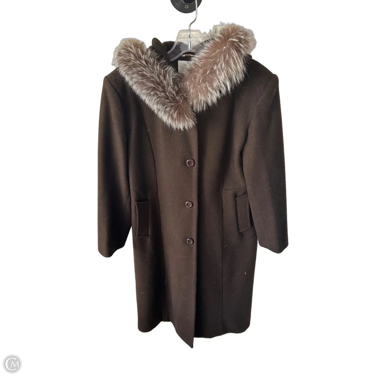 Coat Wool By Cma In Brown, Size: Sp