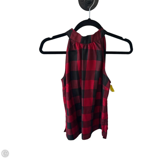 Blouse Sleeveless By Talbots In Black & Red, Size: Sp