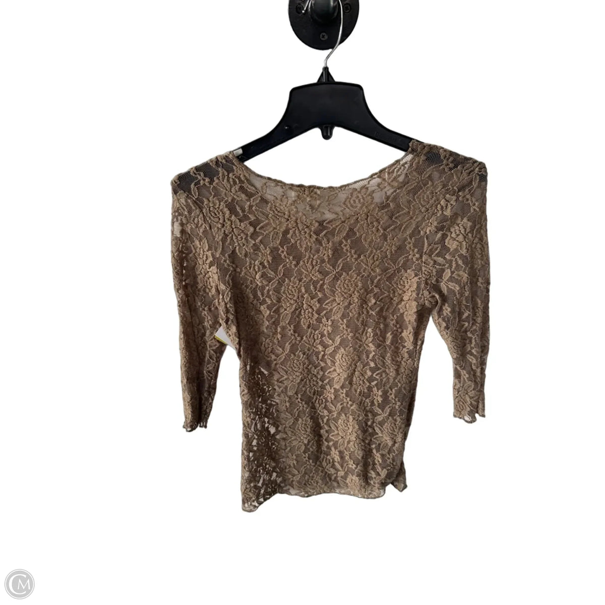 Top Long Sleeve By Bke In Tan, Size: M