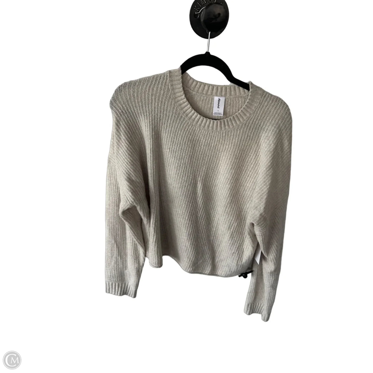 Sweater By Abound In Cream & Tan, Size: L