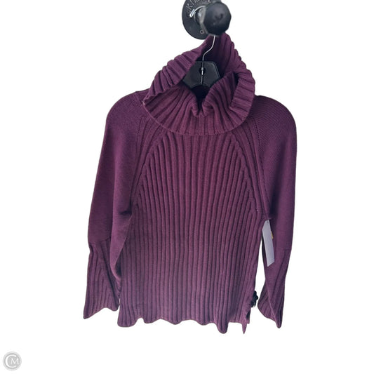 Sweater By Talbots In Purple, Size: L