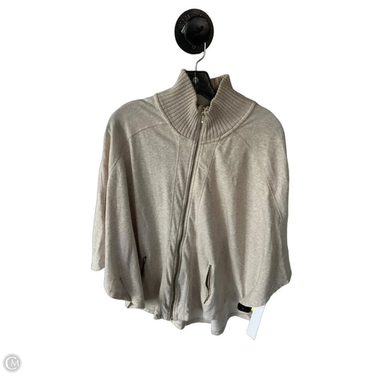 Poncho By Zenergy By Chicos In Cream & Green, Size: M
