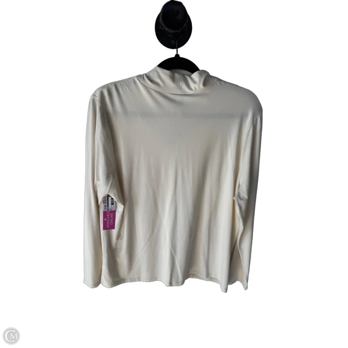 Top Long Sleeve By Talbots In Cream, Size: 1x