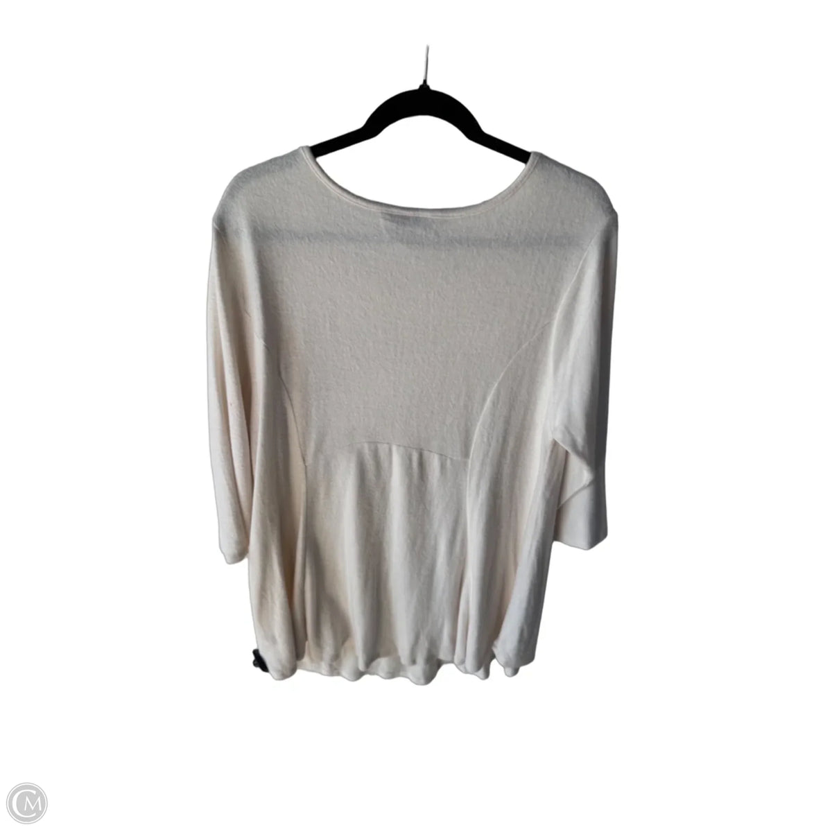 Sweater By Bobeau In Cream, Size: 1x
