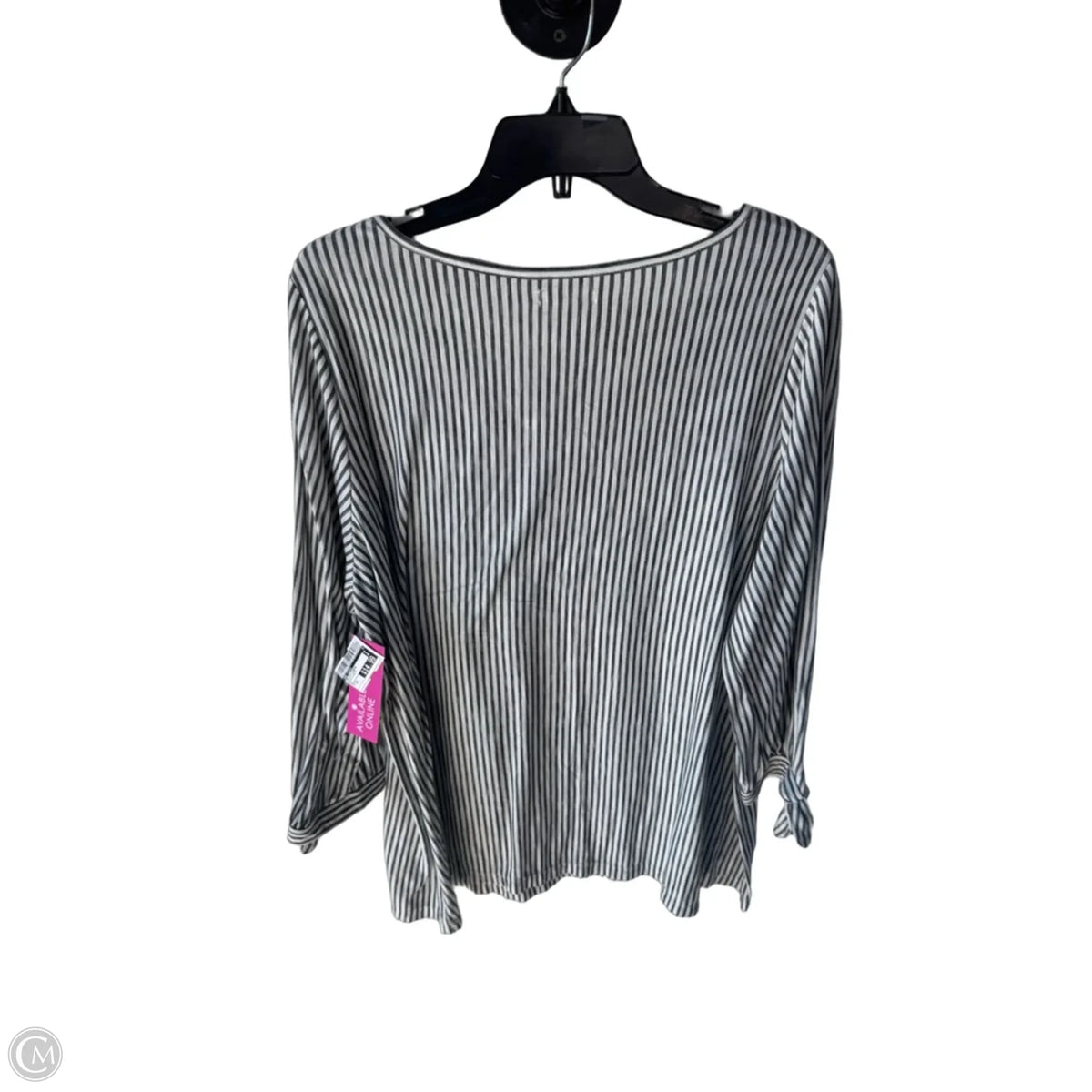 Top 3/4 Sleeve By Max Studio In Black & White, Size: 2x