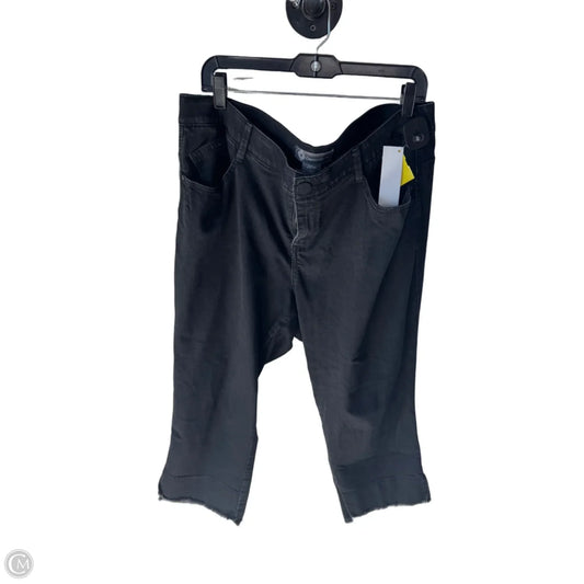 Jeans Straight By Democracy In Black Denim, Size: 20