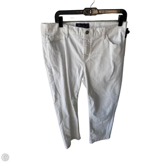 Jeans Straight By Not Your Daughters Jeans In White Denim, Size: 12