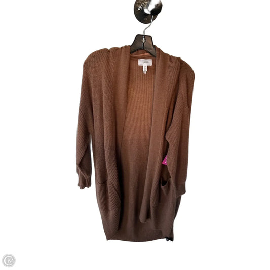 Sweater Cardigan By Soma In Brown, Size: S