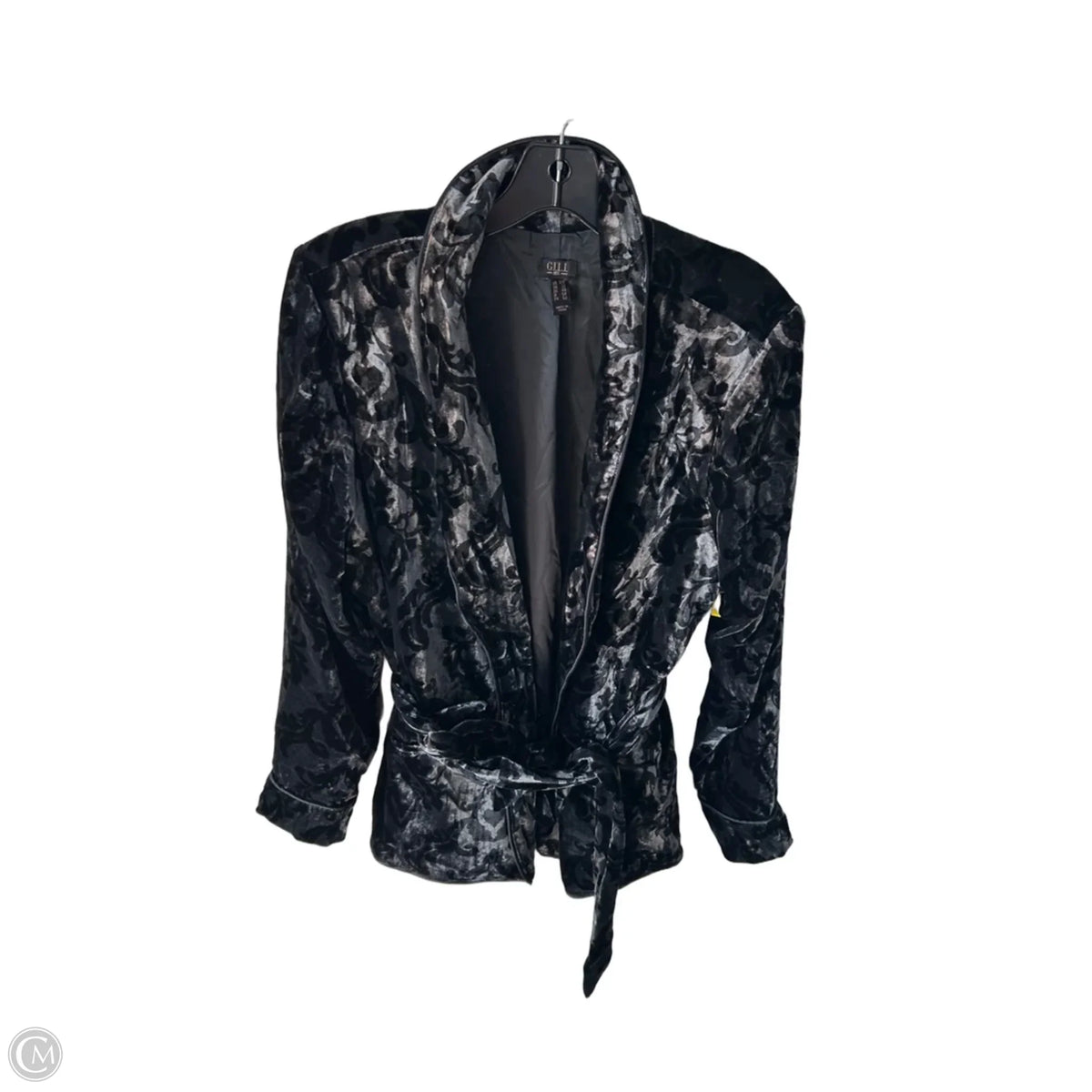 Blazer By Gilli In Black & Grey, Size: 1x