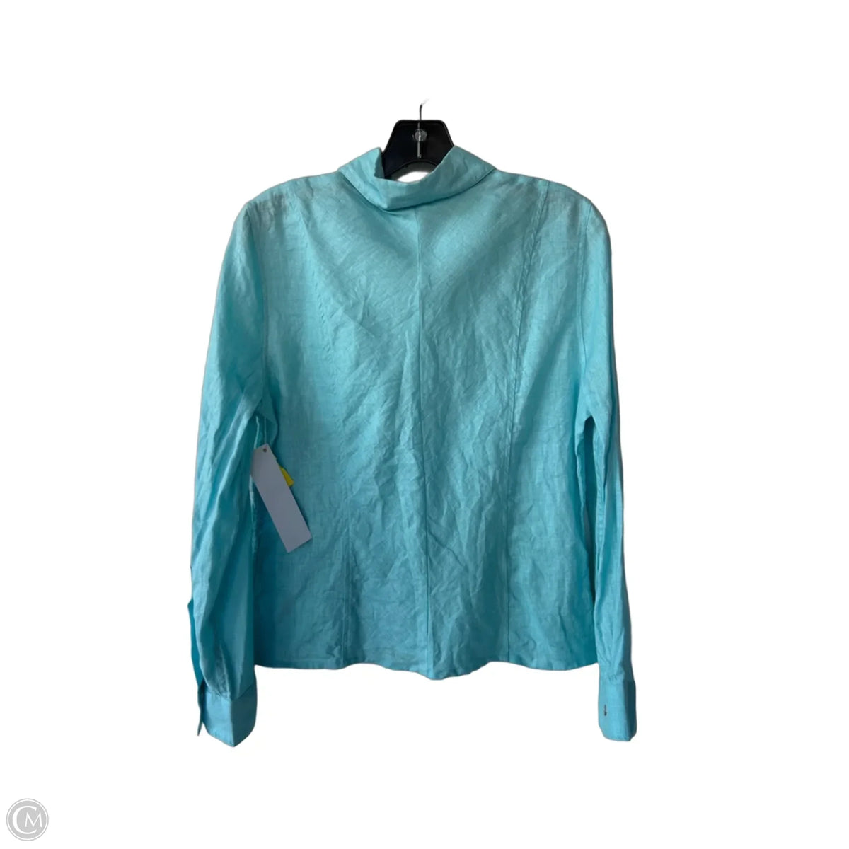 Blouse Long Sleeve By David N In Blue, Size: M