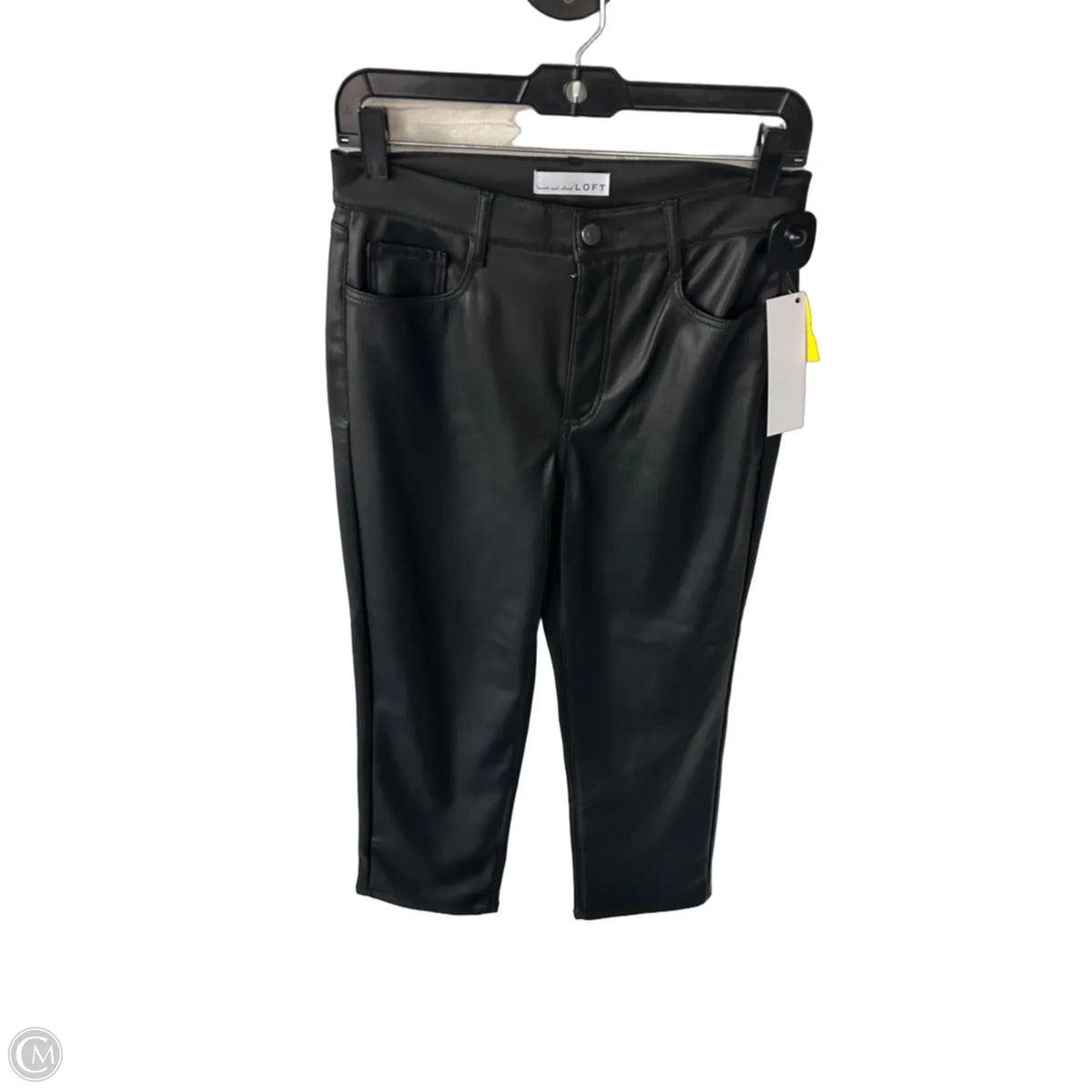 Jeans Straight By Loft In Black, Size: 4