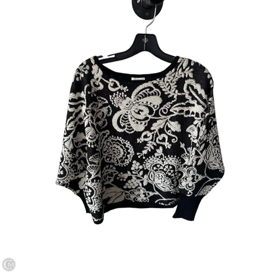 Sweater By Sundance In Black & Cream, Size: S