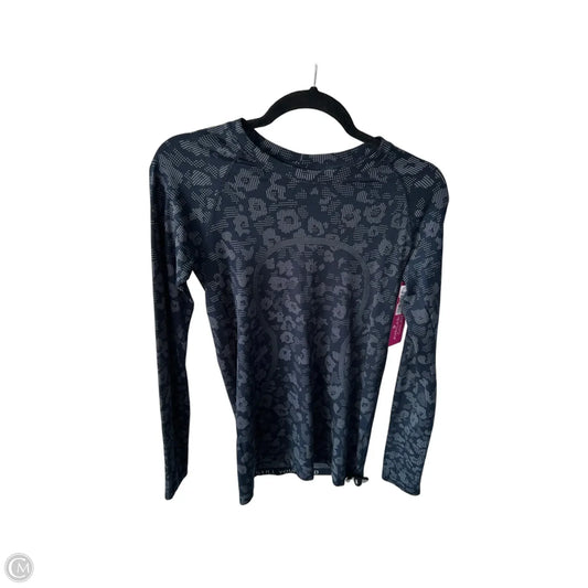 Athletic Top Long Sleeve Crewneck By Lululemon In Blue & White, Size: S