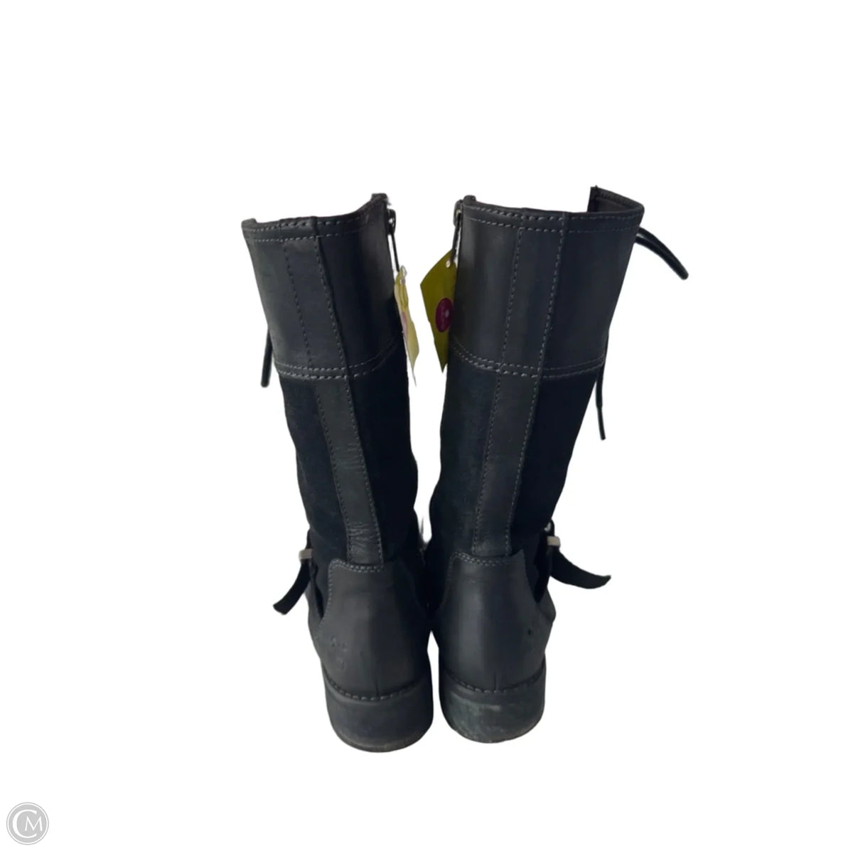 Boots Leather By Timberland In Black, Size: 9