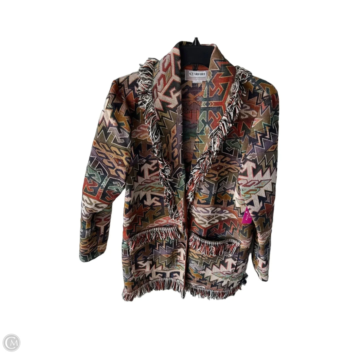 Blazer By Cmc In Brown & Orange, Size: M