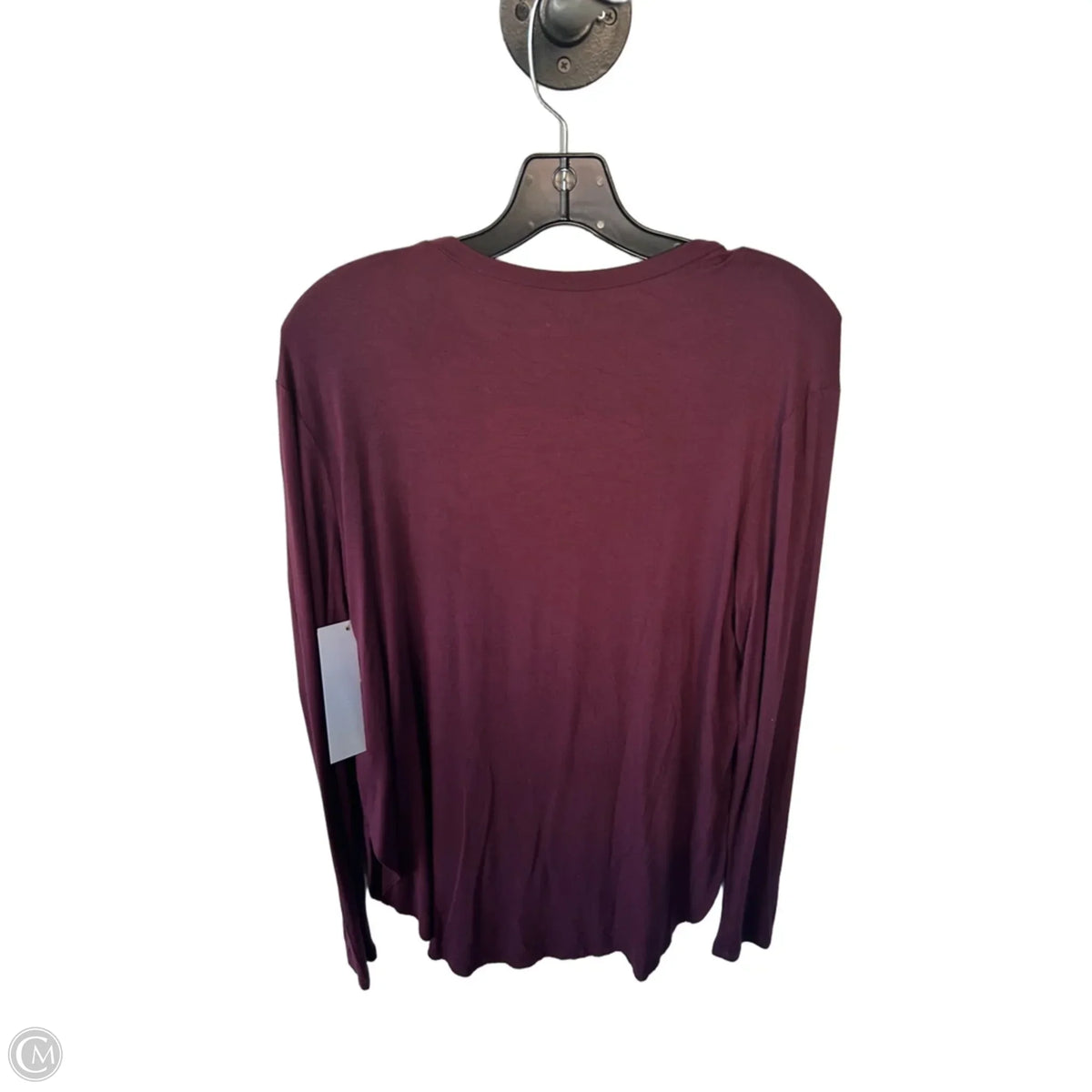 Top Long Sleeve Basic By Halogen In Purple, Size: M