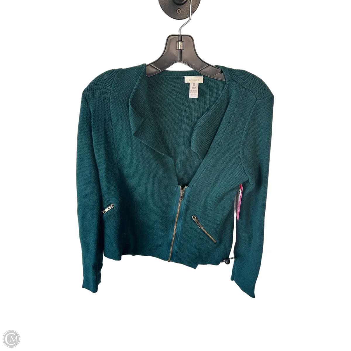Sweater By Chicos In Green, Size: S