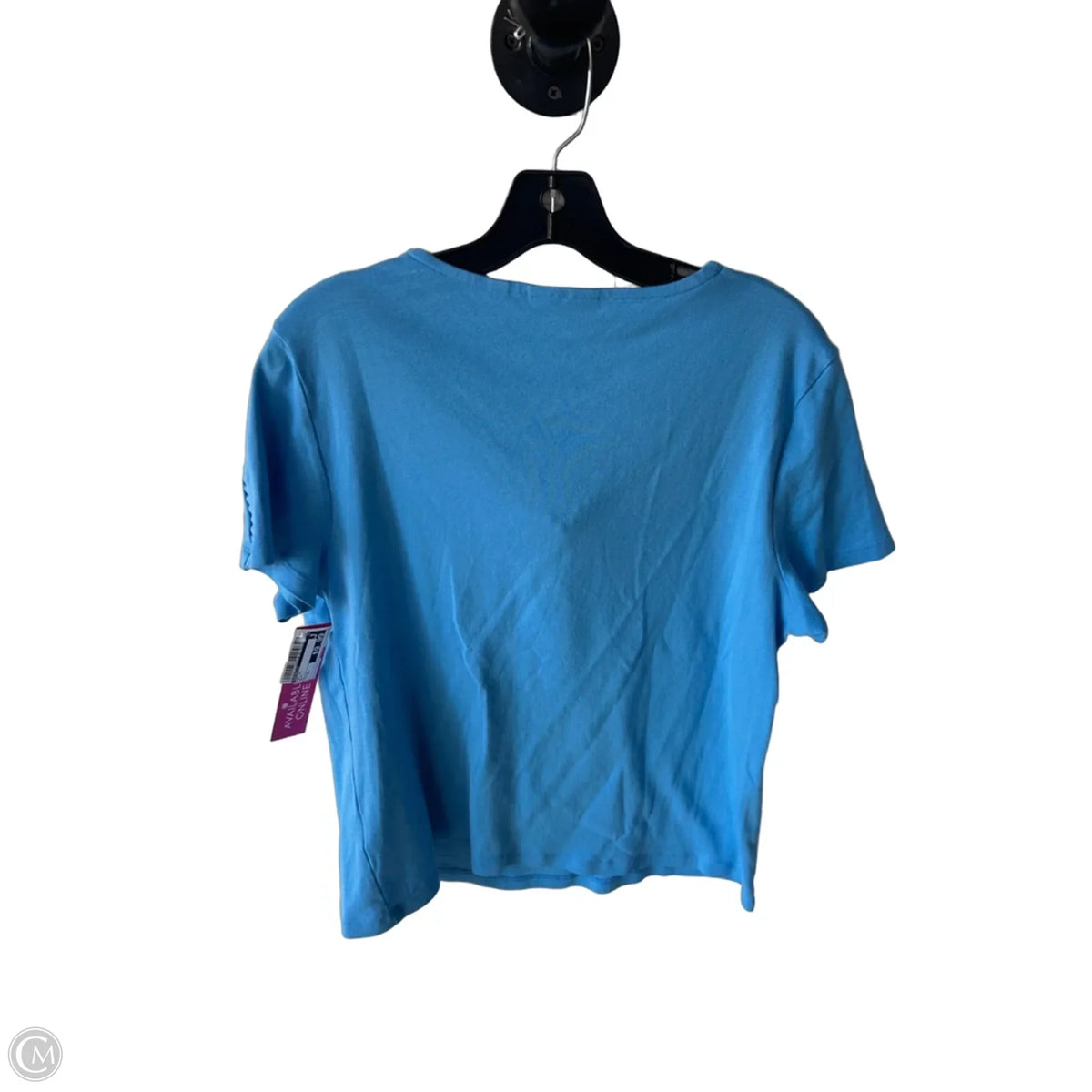 Top Short Sleeve By Rafaella In Blue, Size: Xl