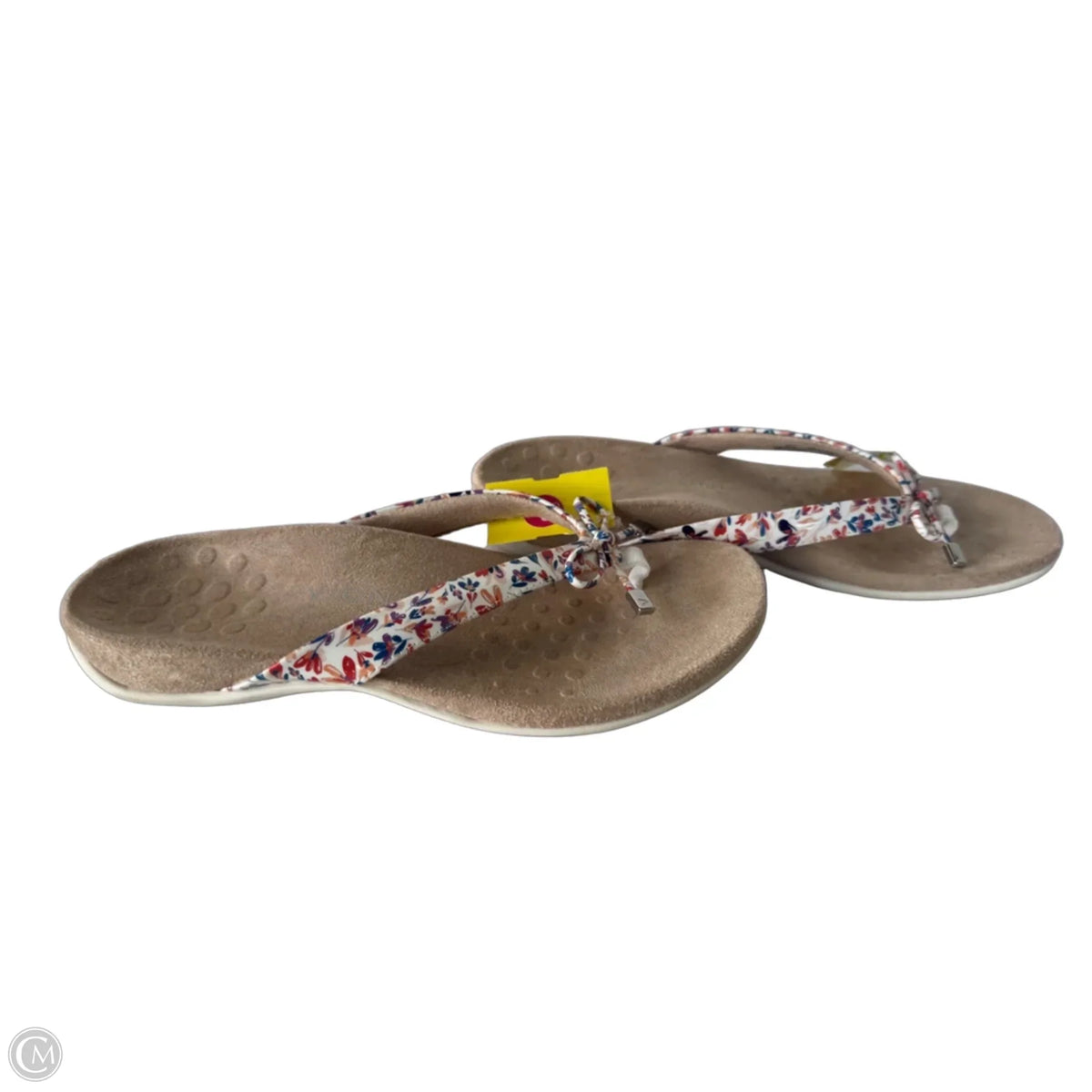 Sandals Flip Flops By Vionic In Purple & White, Size: 9.5