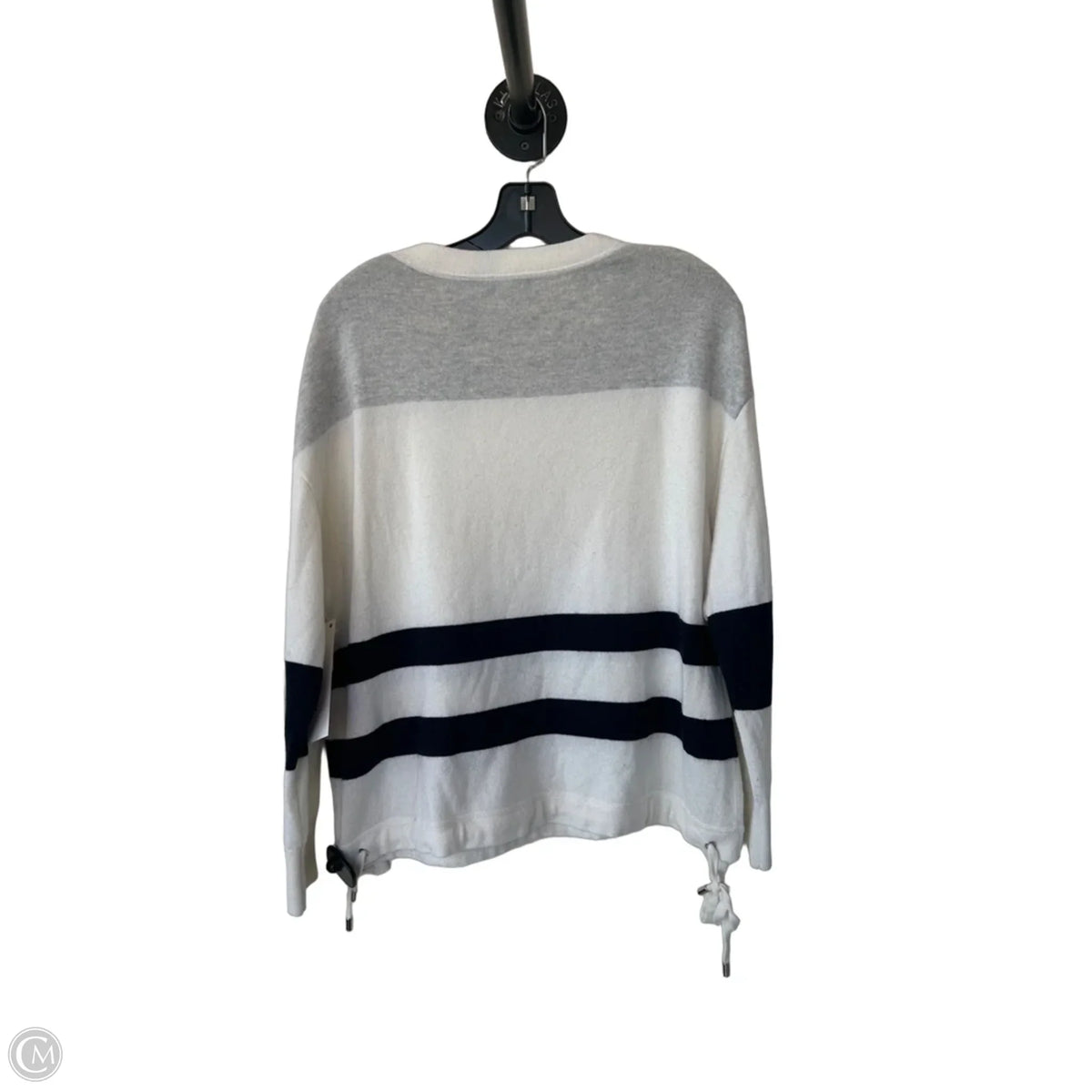 Sweater By Reiss In Grey & White, Size: S