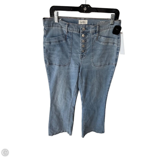 Jeans Wide Leg By Nicole Miller In Blue Denim, Size: 8