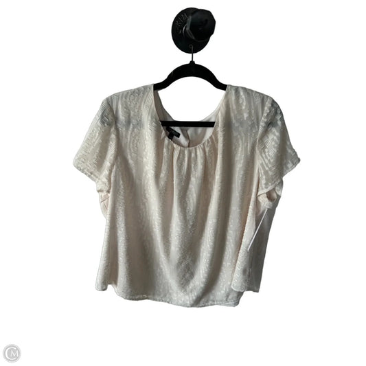 Blouse Short Sleeve By Talbots In Cream, Size: 2x