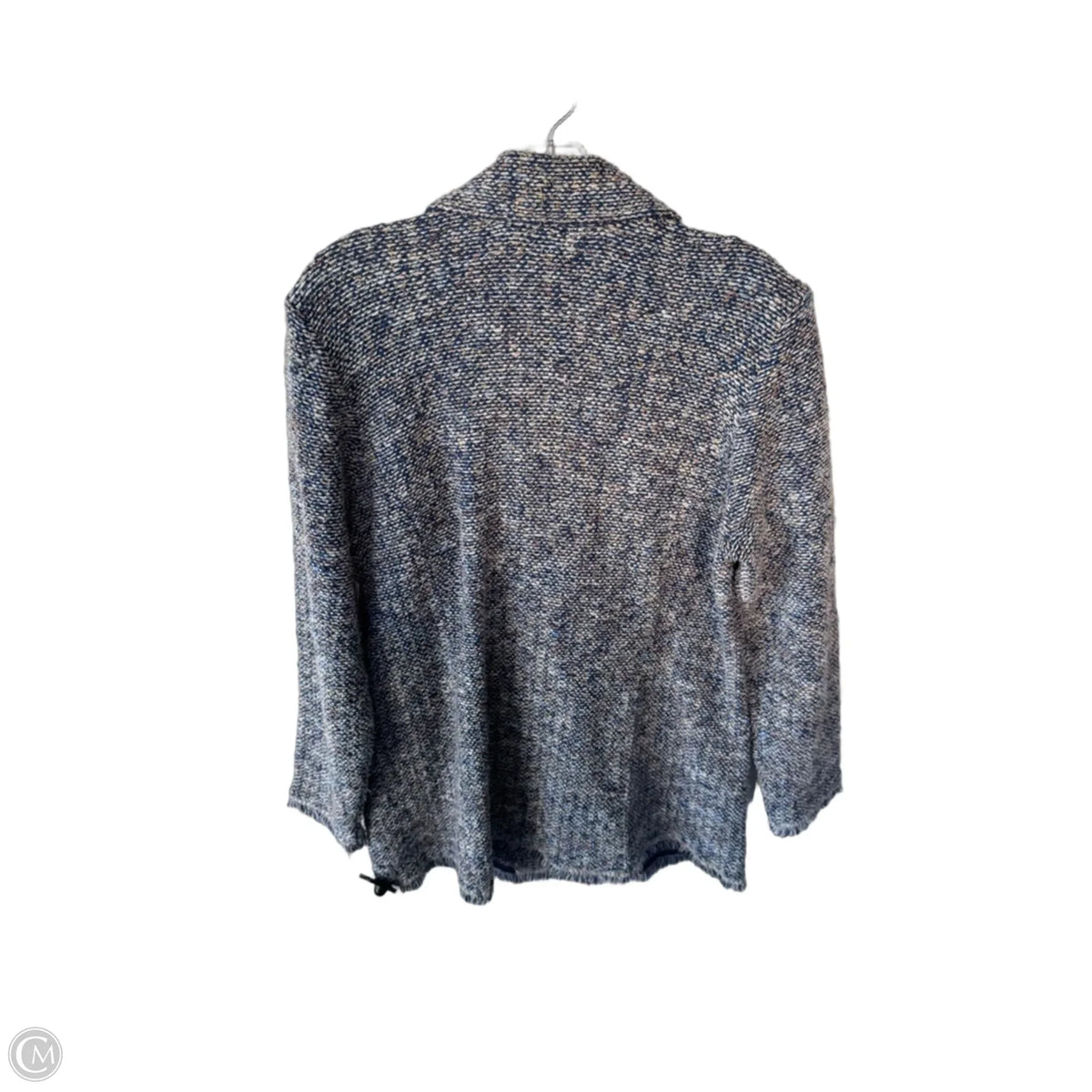 Blazer By Chicos In Blue & Tan, Size: L