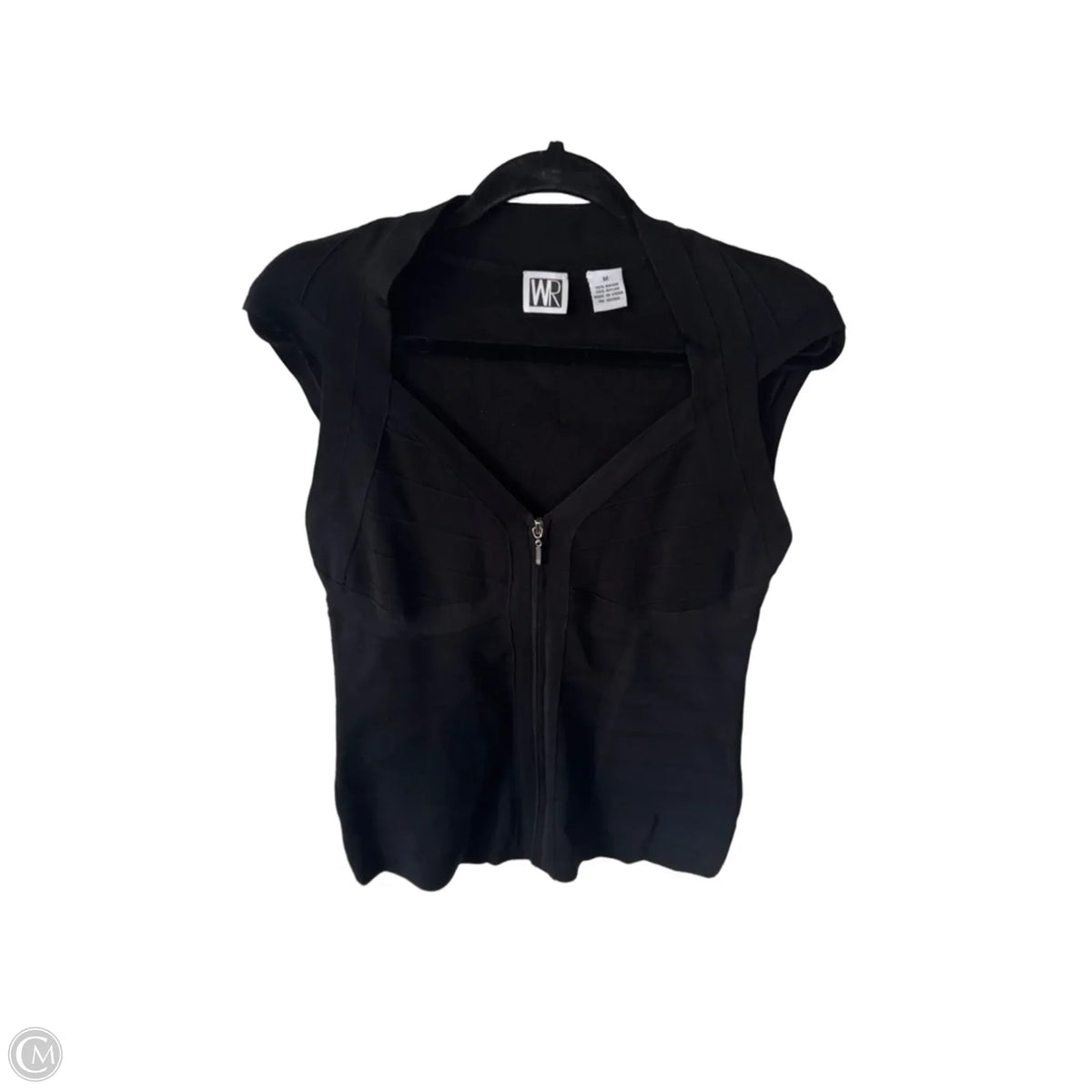 Top Sleeveless By Cmc In Black, Size: M