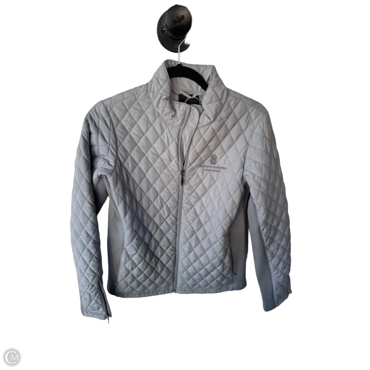 Jacket Puffer & Quilted By Cmc In Grey, Size: M