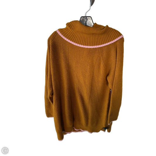 Sweater By Isaac Mizrahi Live Qvc In Gold & Pink, Size: Xl