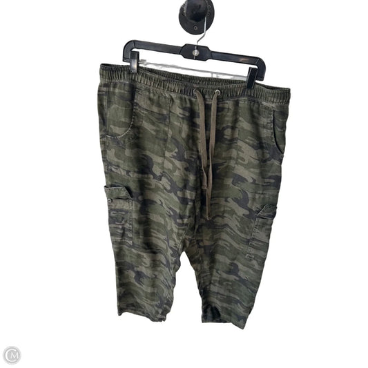 Pants Cropped By Sanctuary In Camouflage Print, Size: 18