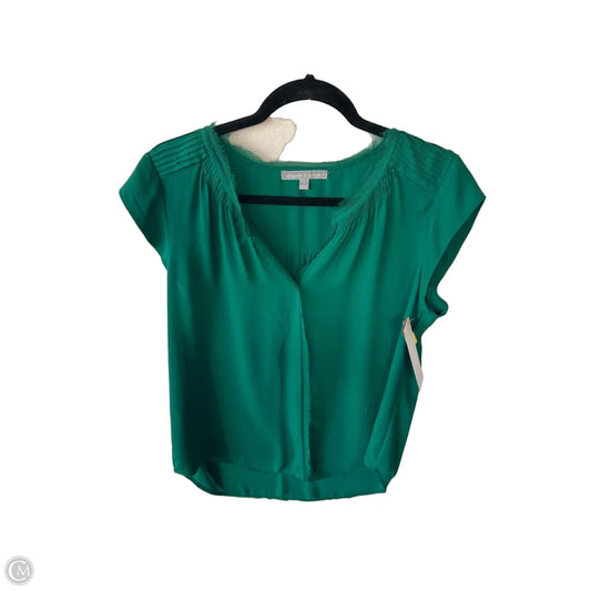 Blouse Short Sleeve By Daniel Rainn In Green, Size: M