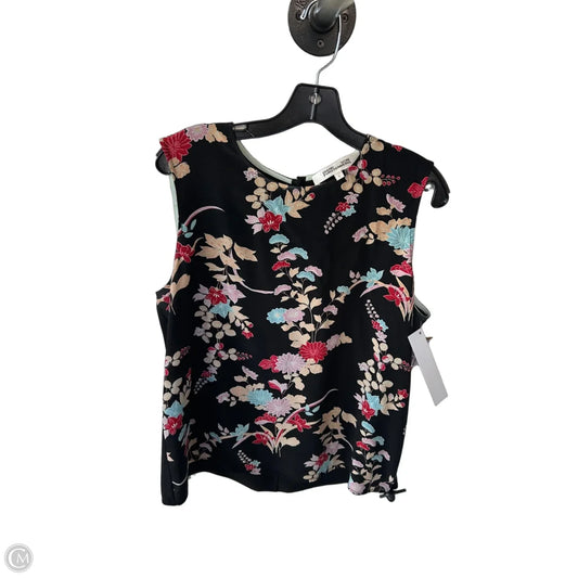 Blouse Designer By Diane Von Furstenberg In Black & Tan, Size: L