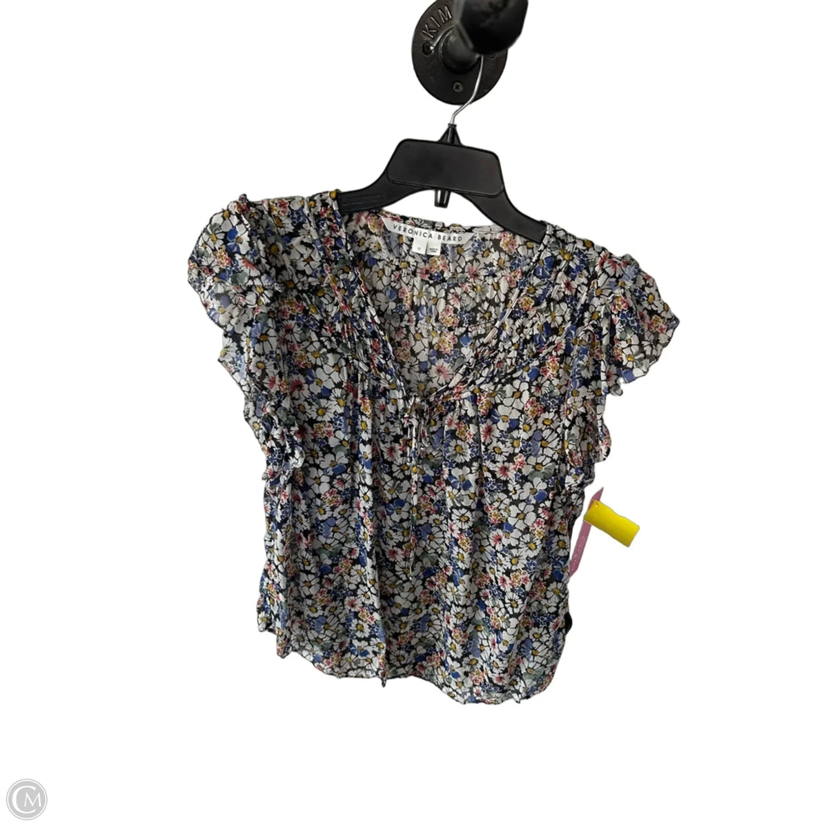 Blouse Sleeveless By Veronica Beard In Black & White, Size: L