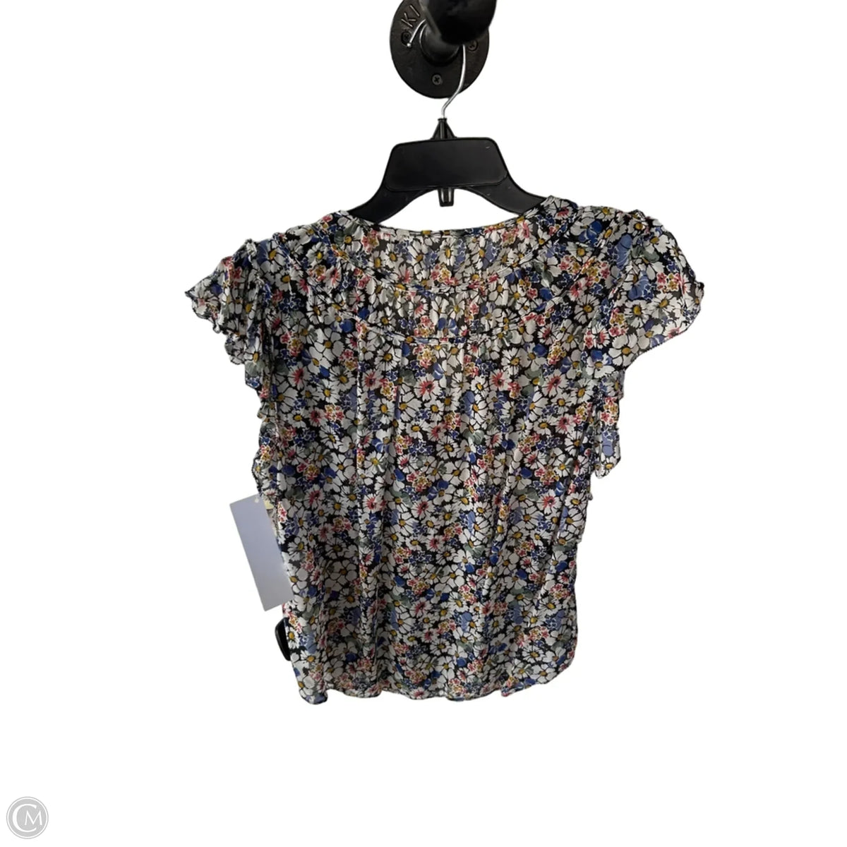 Blouse Sleeveless By Veronica Beard In Black & White, Size: L