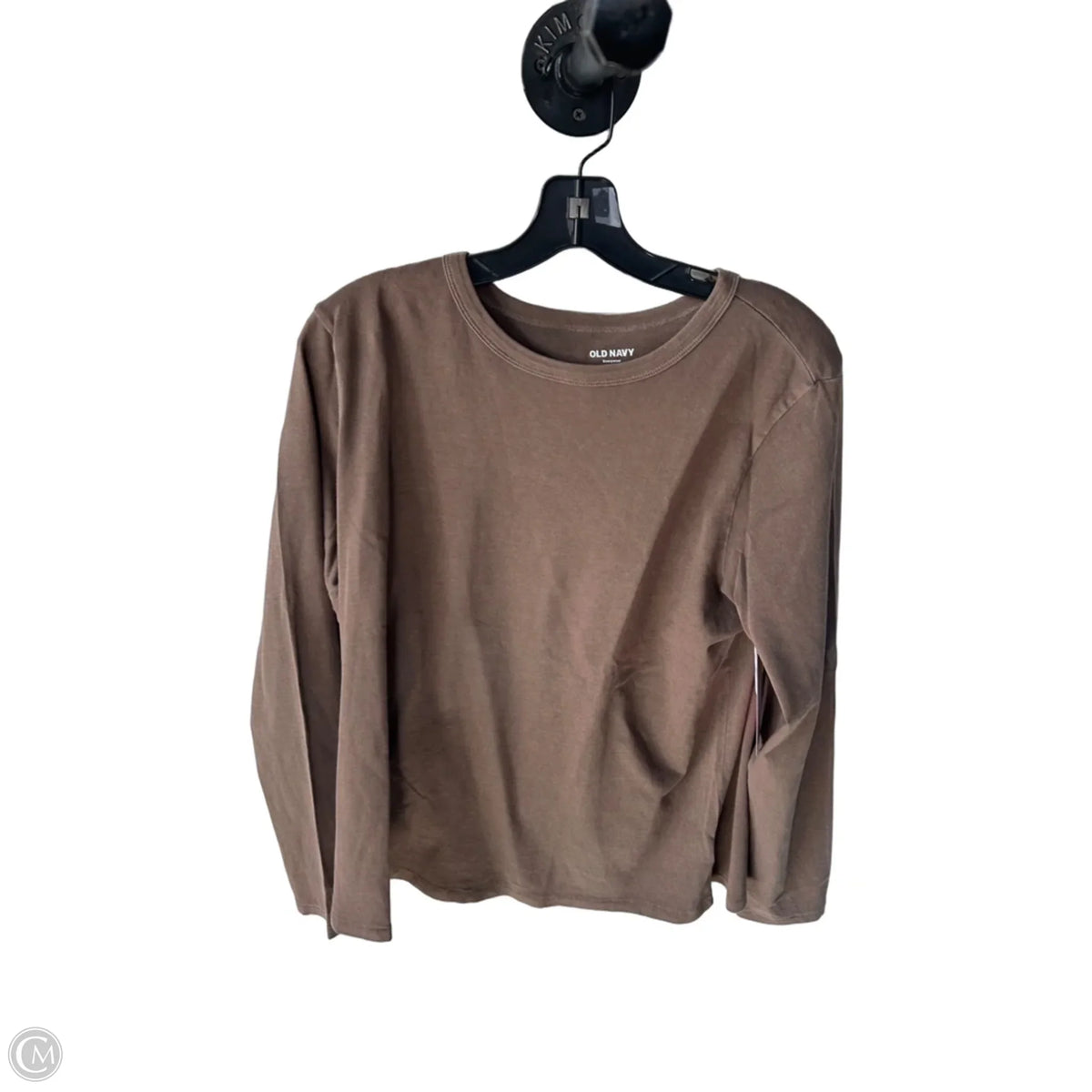 Top Long Sleeve Basic By Old Navy In Brown, Size: L